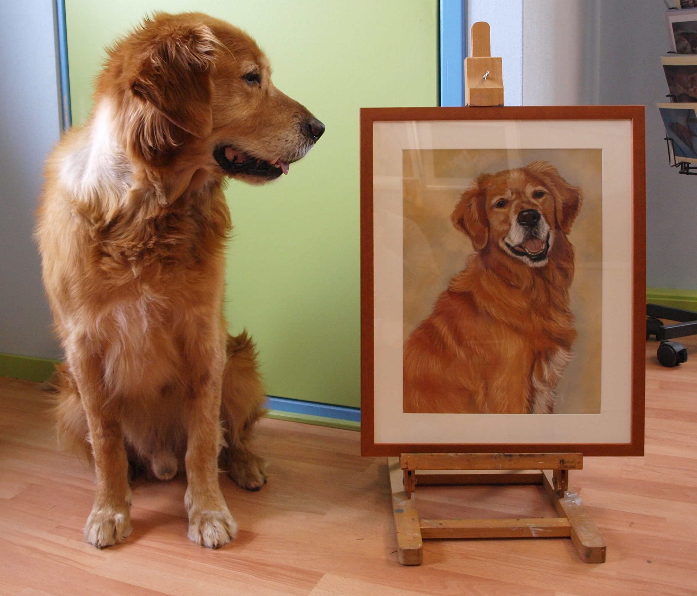 schilderij hond in opdracht hondenschilderij