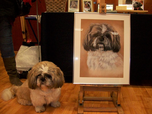 schilderij hond in opdracht hondenschilderij