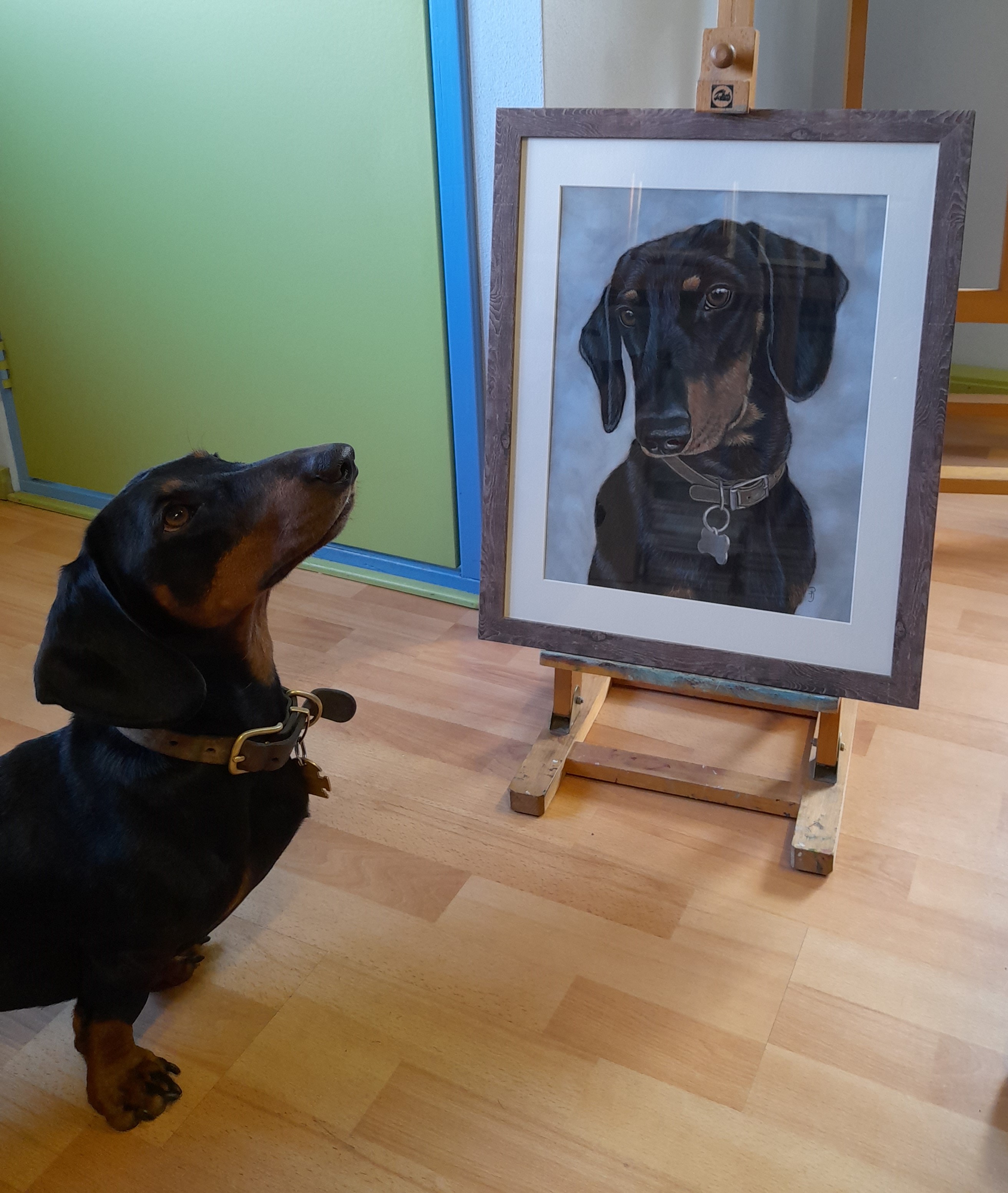 schilderij hond in opdracht hondenschilderij